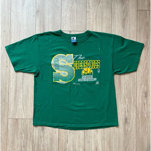 90’s Seattle Supersonics Locker Room T-Shirt - Picture 4 of 8